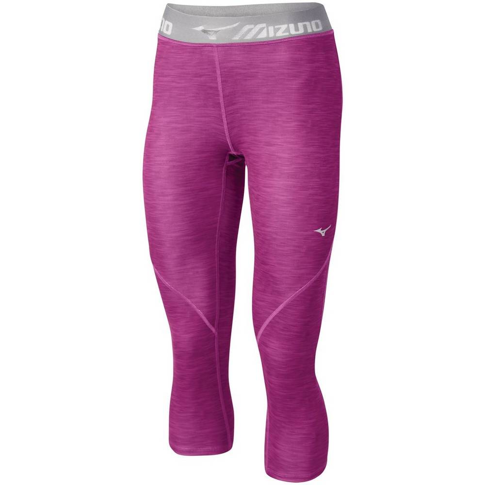 Leggings Mizuno Running Impulse Printed ¾ - Mulher - Roxo - QCBKT5478